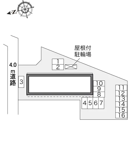 ★手数料０円★宇都宮市西川田本町４丁目　月極駐車場（LP）